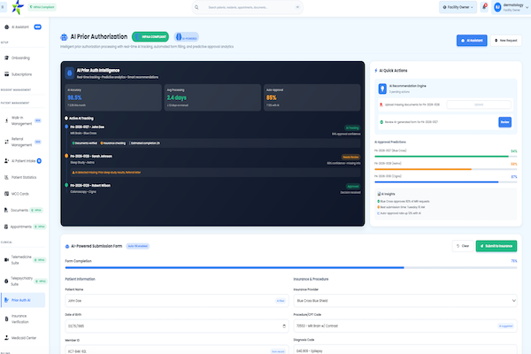 AI Prior Authorization Dashboard
