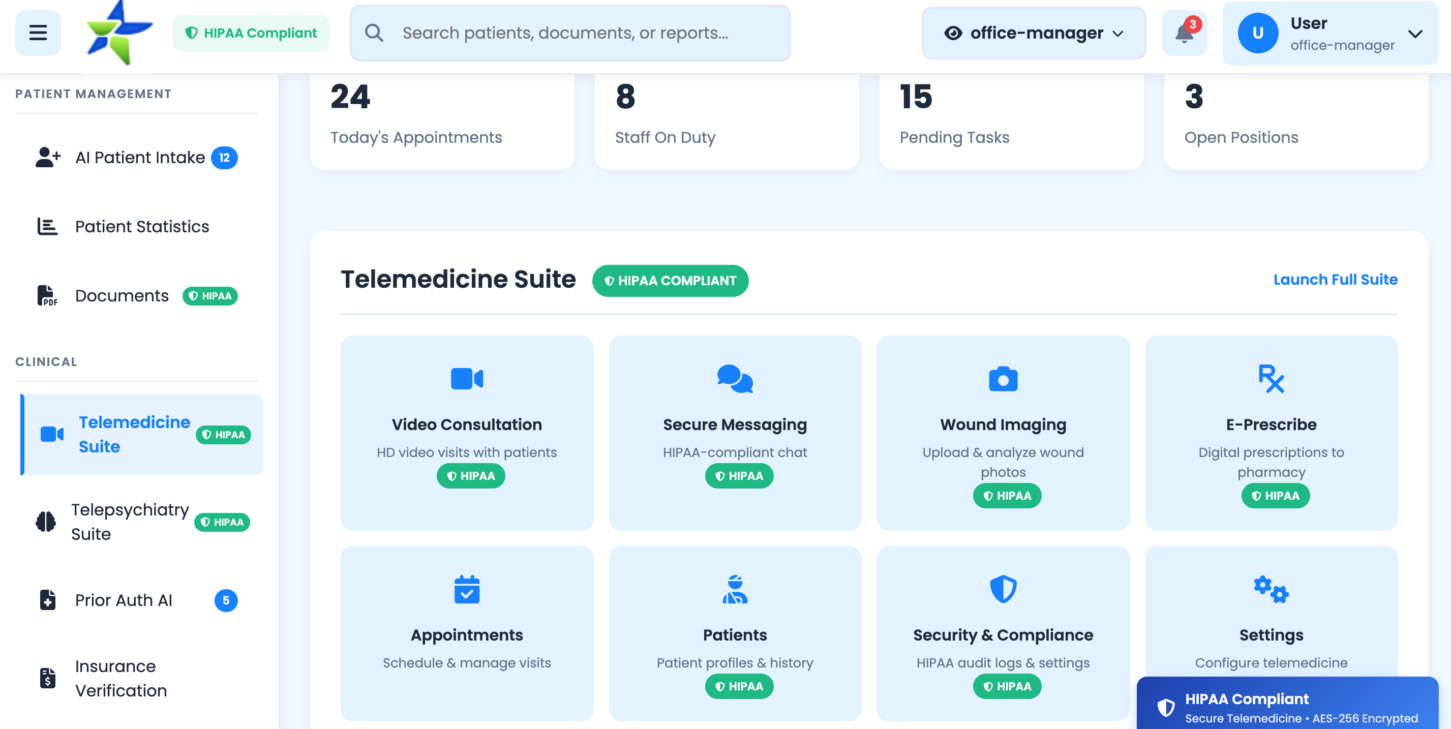 IntakeAccess.ai Dashboard